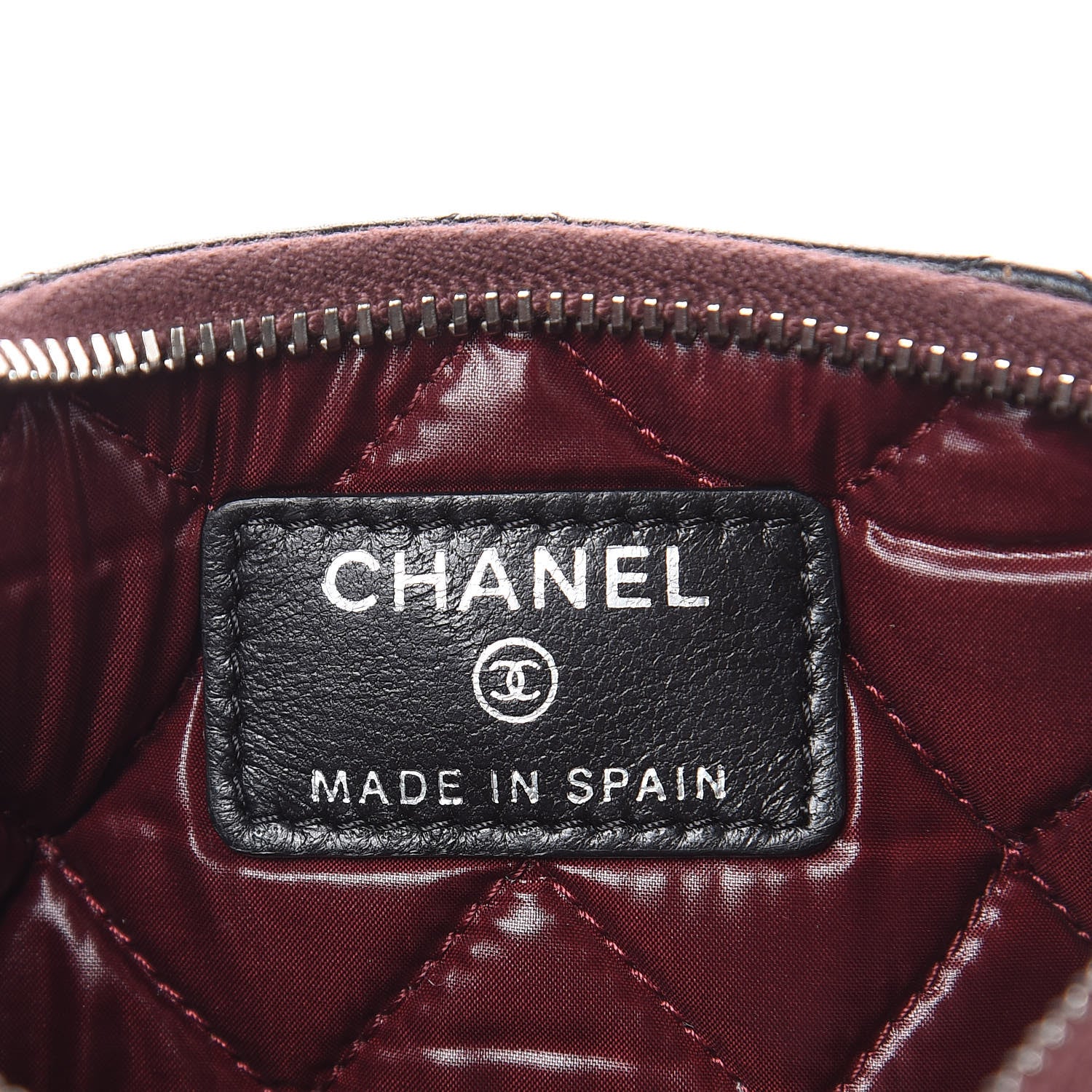 Chanel Lambskin Quilted Small Cosmetic Case Black 6 of 8