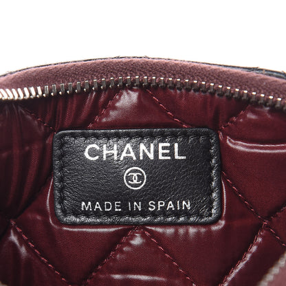 Chanel Lambskin Quilted Small Cosmetic Case Black 6 of 8
