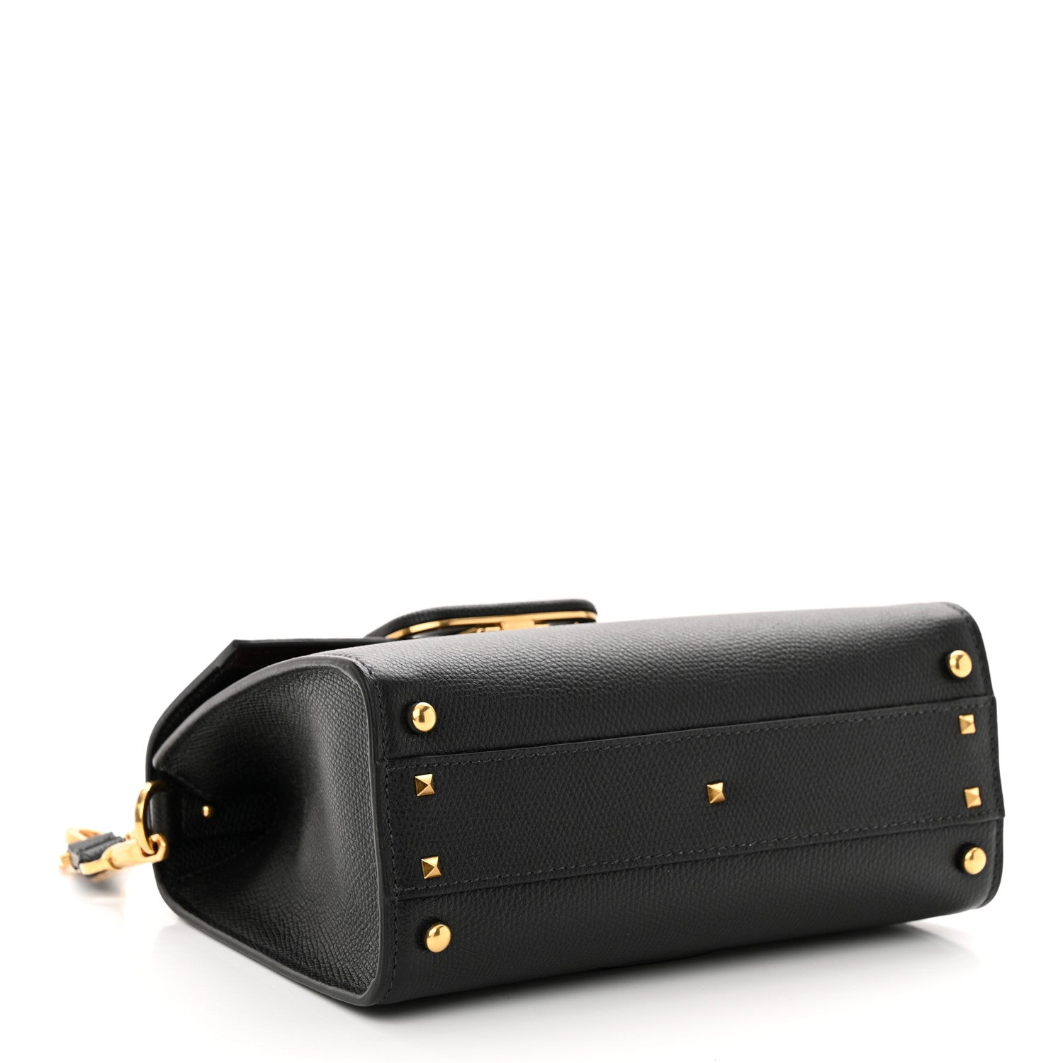 Valentino Garavani Grainy Calfskin Small VSling Top Handle Bag Black 4 of 11