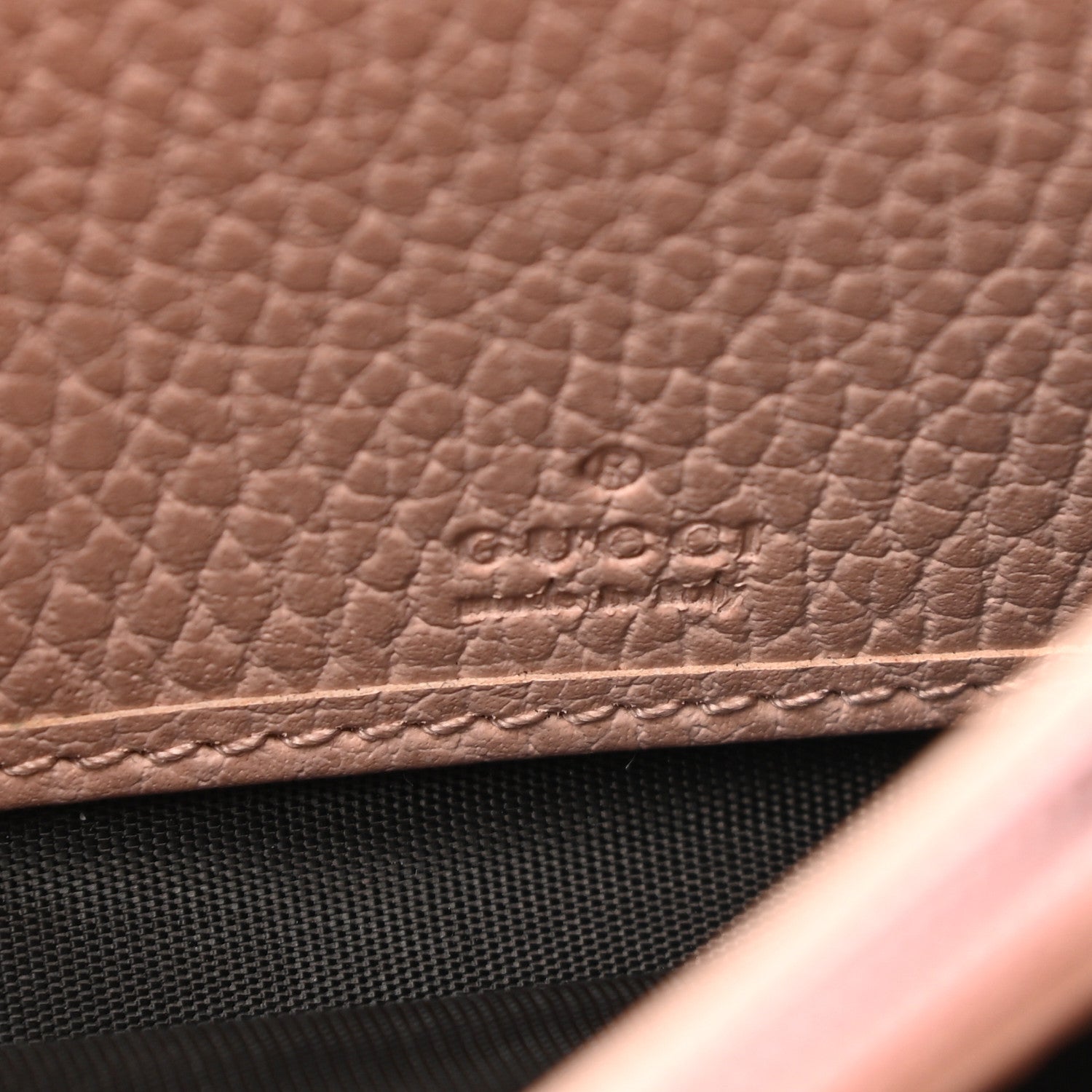 Gucci Pebbled Calfskin Butterfly Continental Wallet Perfect Pink 6 of 13