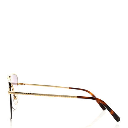 Louis Vuitton Grease Mask Sunglasses Z1469U Gold 3 of 10