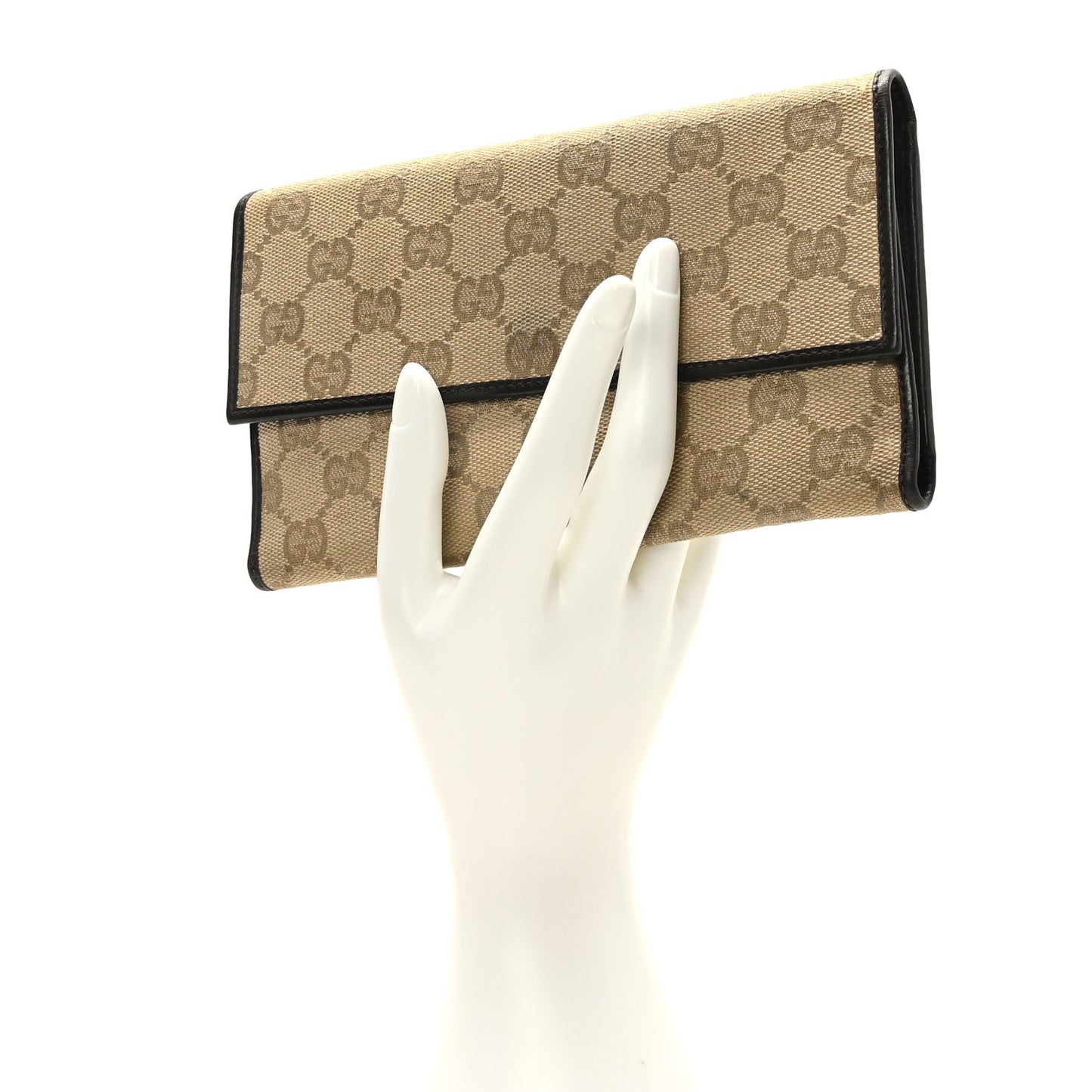 Signature Monogram Continental Wallet Black