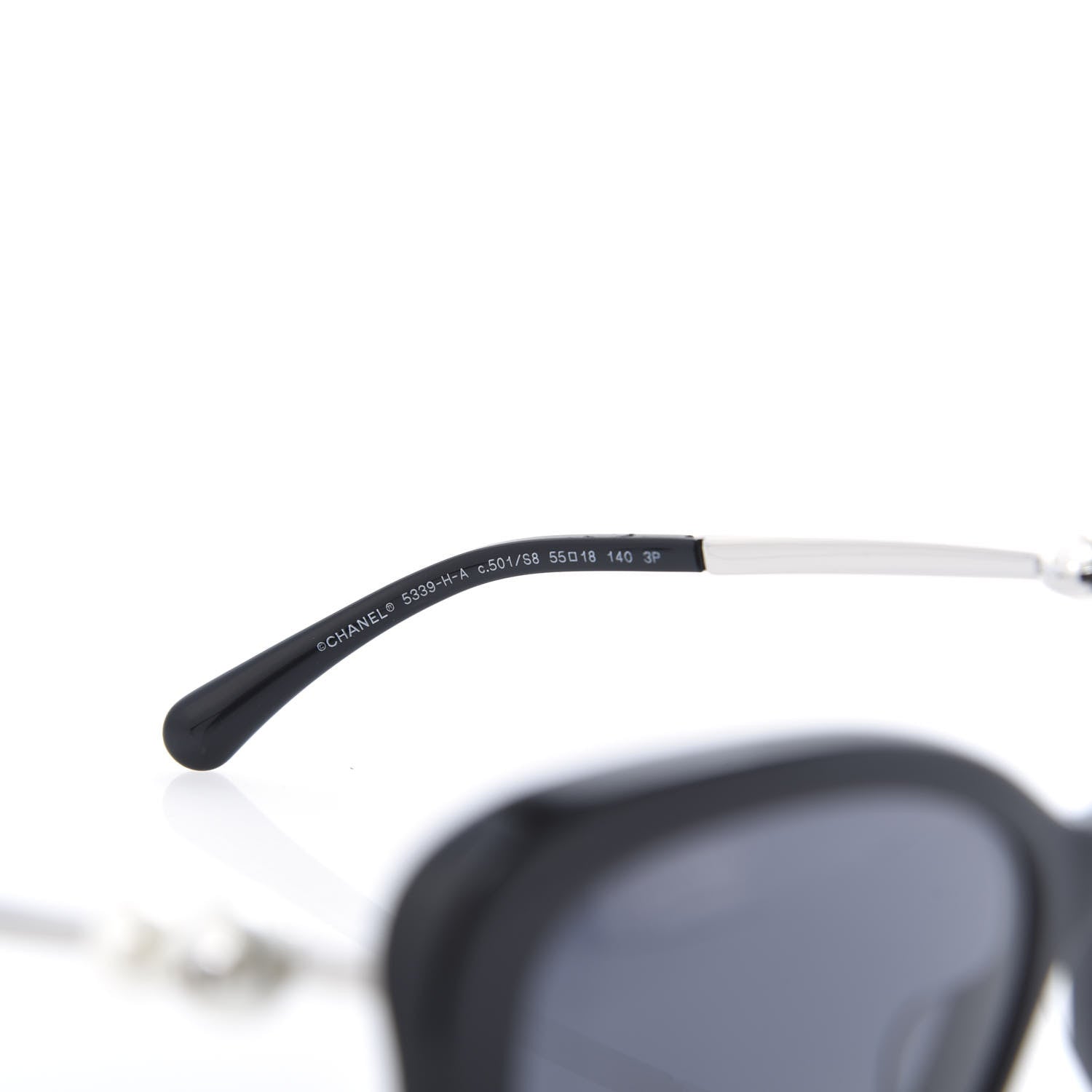 Chanel Pearl Square Polarized Sunglasses 5427-H Black 6 of 8