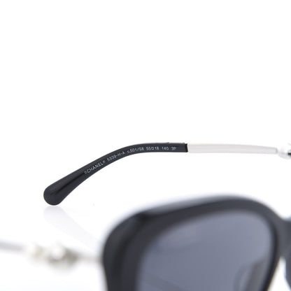 Chanel Pearl Square Polarized Sunglasses 5427-H Black 6 of 8