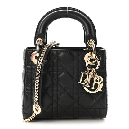 Christian Dior Lambskin Cannage Mini Lady Dior Black 1 of 9