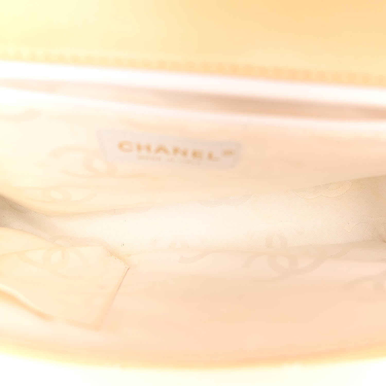 Chanel Calfskin Quilted Wild Stitch Top Handle Flap Beige 5 of 9