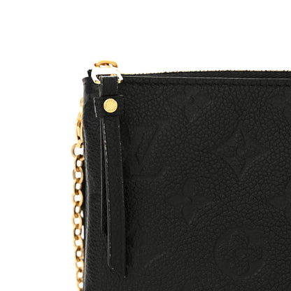 Louis Vuitton Empreinte Double Zip Pochette Black 13 of 14