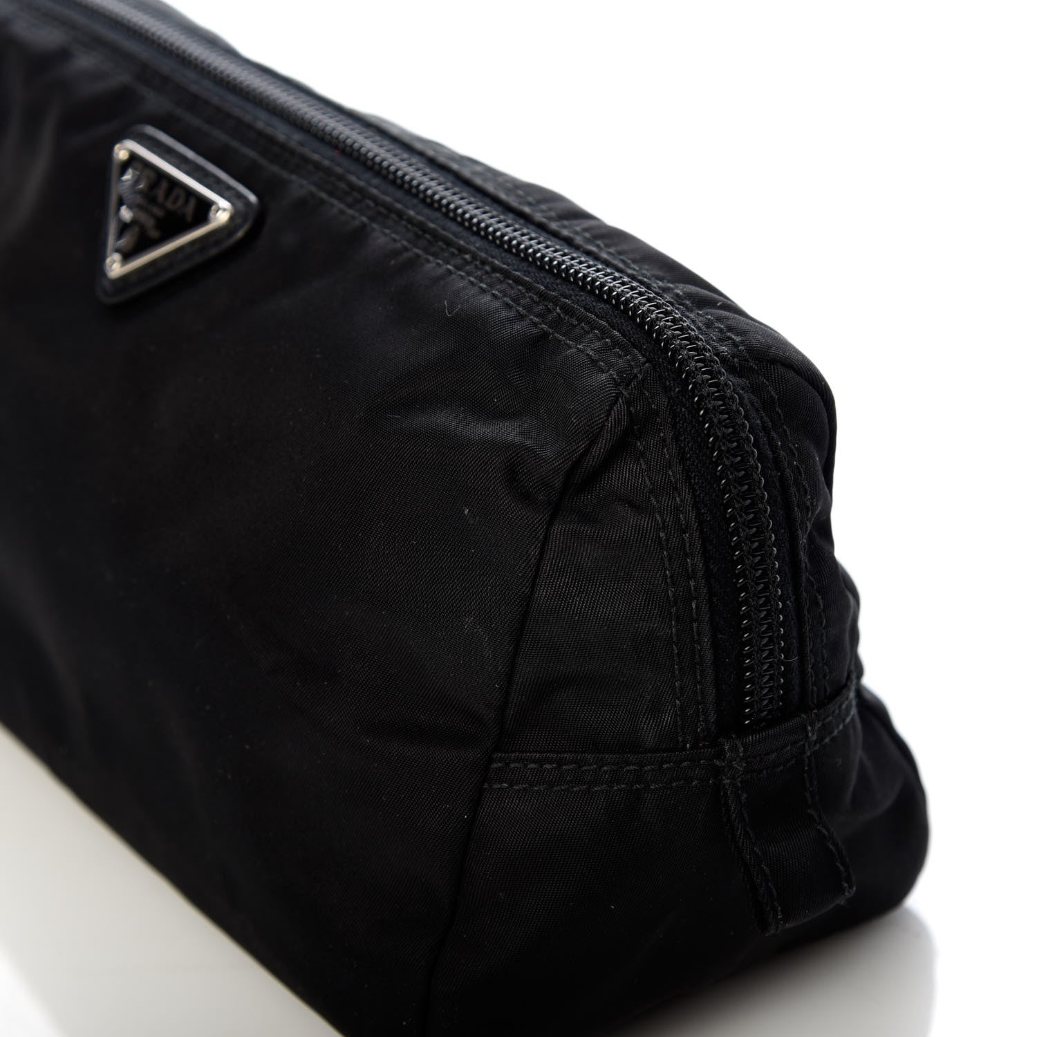 Prada Nylon Vela Cosmetic Pouch Black 7 of 7