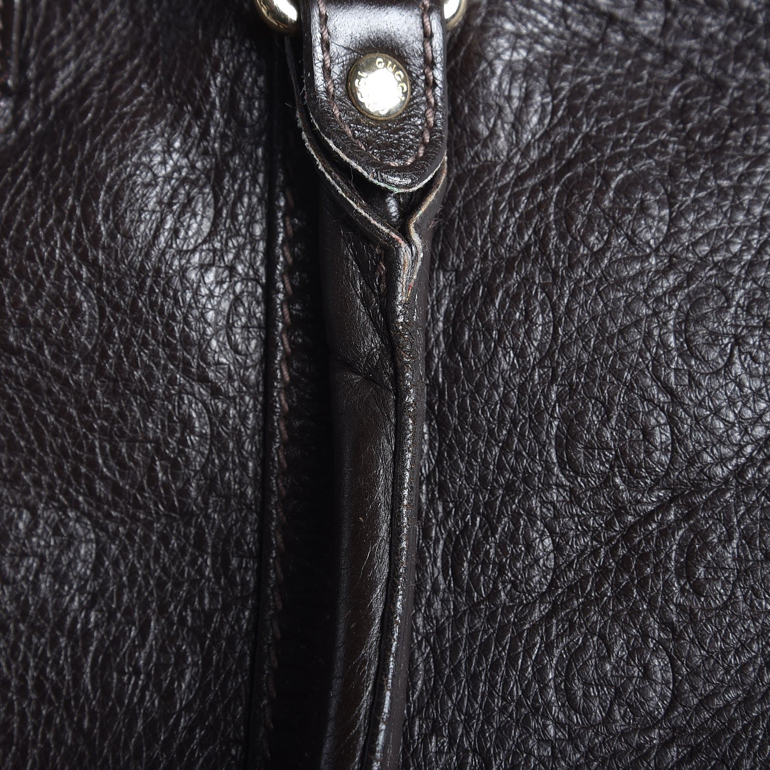 Gucci Guccissima Medium Joy Tote Bag Dark Brown 12 of 12