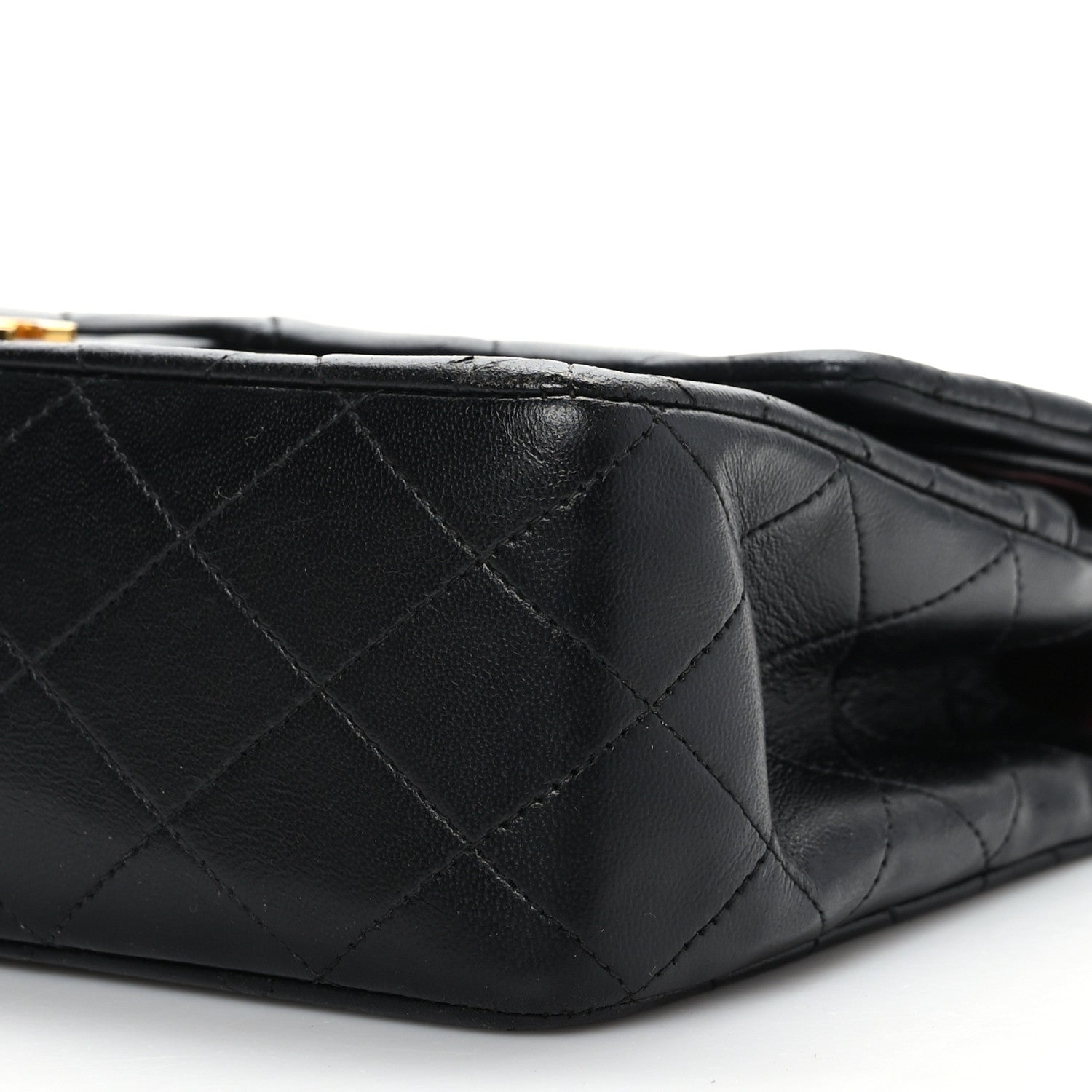 Chanel Lambskin Quilted Medium Double Flap Black 9 of 9