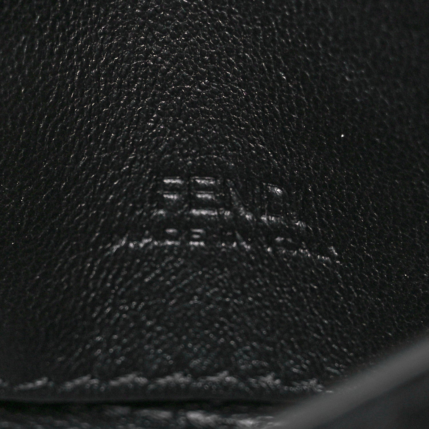 Fendi Nappa Matisse FF Embossed Nano Baguette Charm Black 6 of 10