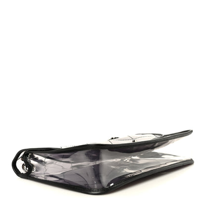 Chanel Vinyl Quilted Degrade Jumbo Single Flap Black 4 of 11
