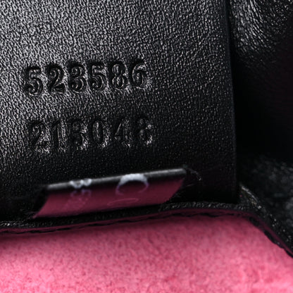 Gucci Grained Calfskin Logo Drawstring Backpack Box Pink Green Black 8 of 11