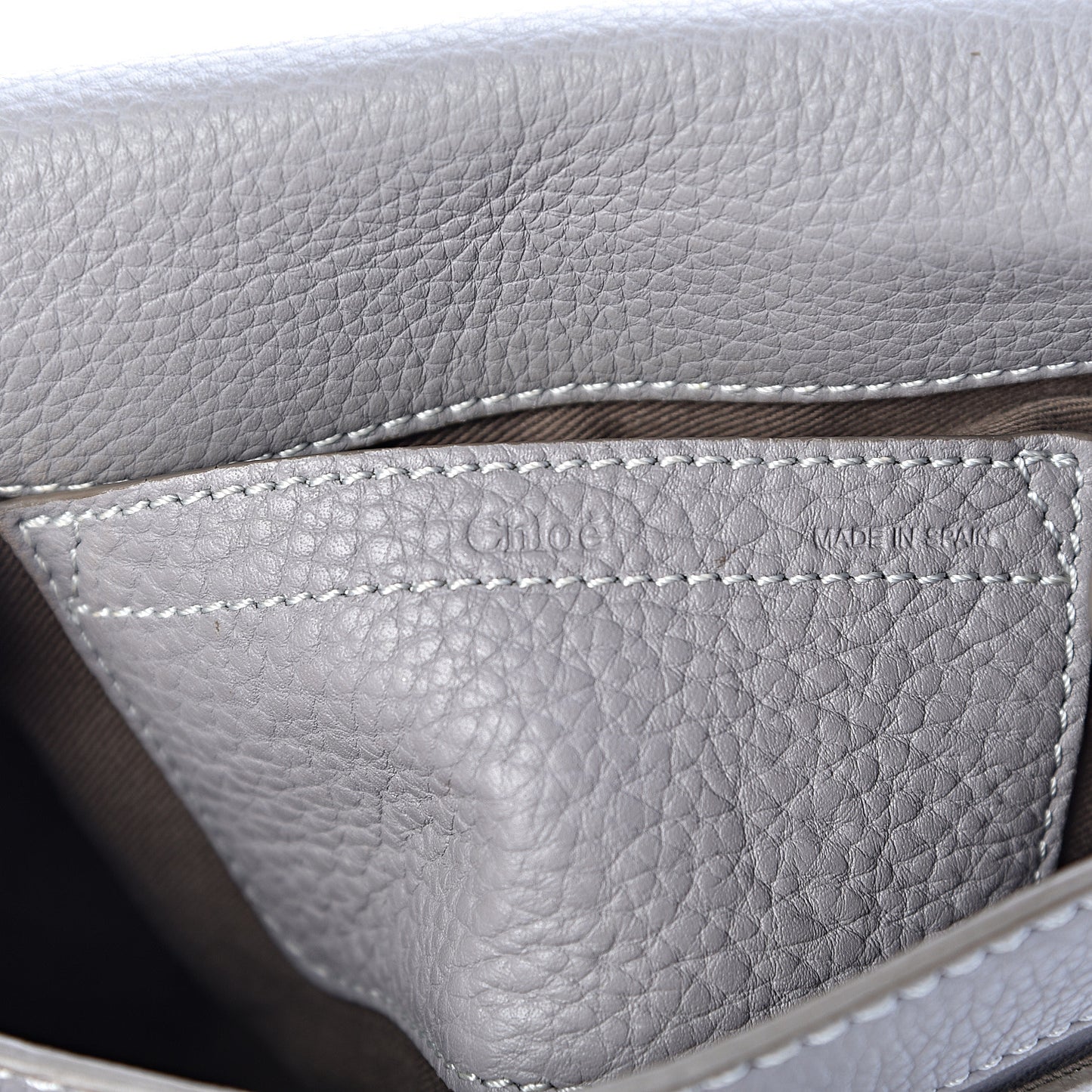 Calfskin Mini Marcie Round Crossbody Bag Cashmere Grey