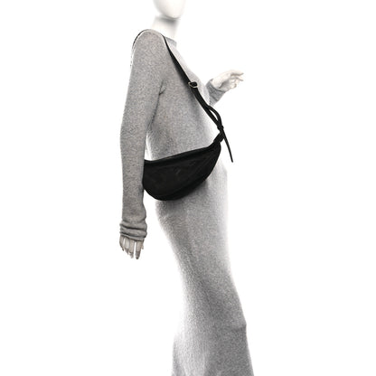 The Row Suede Small Slouchy Banana Bag Black 2 of 10