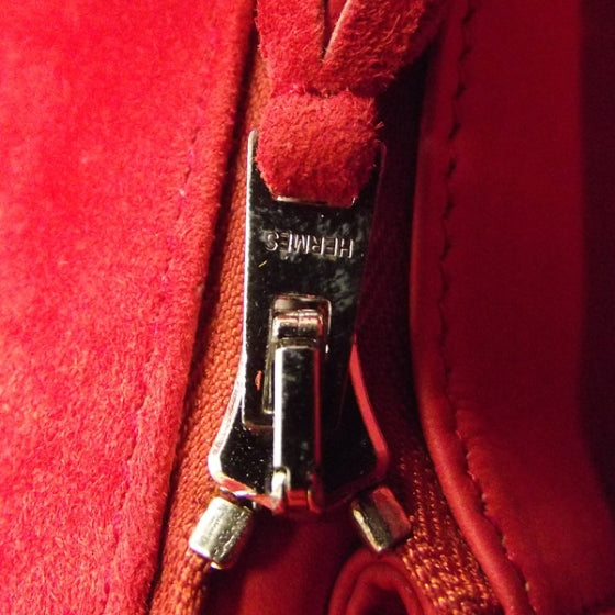 Veau Doblis Birkin 25 Orange Suede