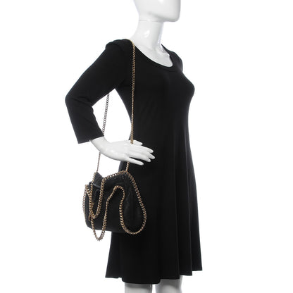 Stella McCartney Shaggy Deer Mini Falabella Tote Black 2 of 8