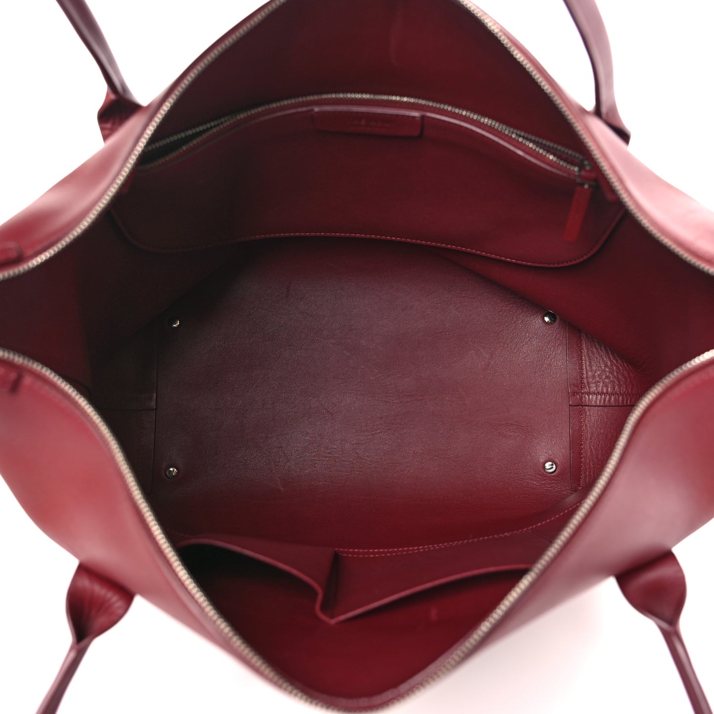 Calfskin Lux Satchel Burgundy