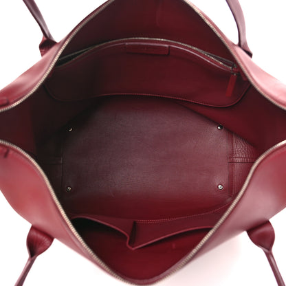 The Row Calfskin Lux Satchel Burgundy 5 of 9