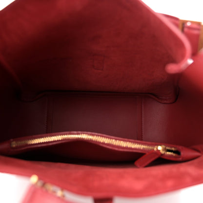 Saint Laurent Smooth Calfskin Small Le 5 A 7 Soft Hobo Red Danger 5 of 9