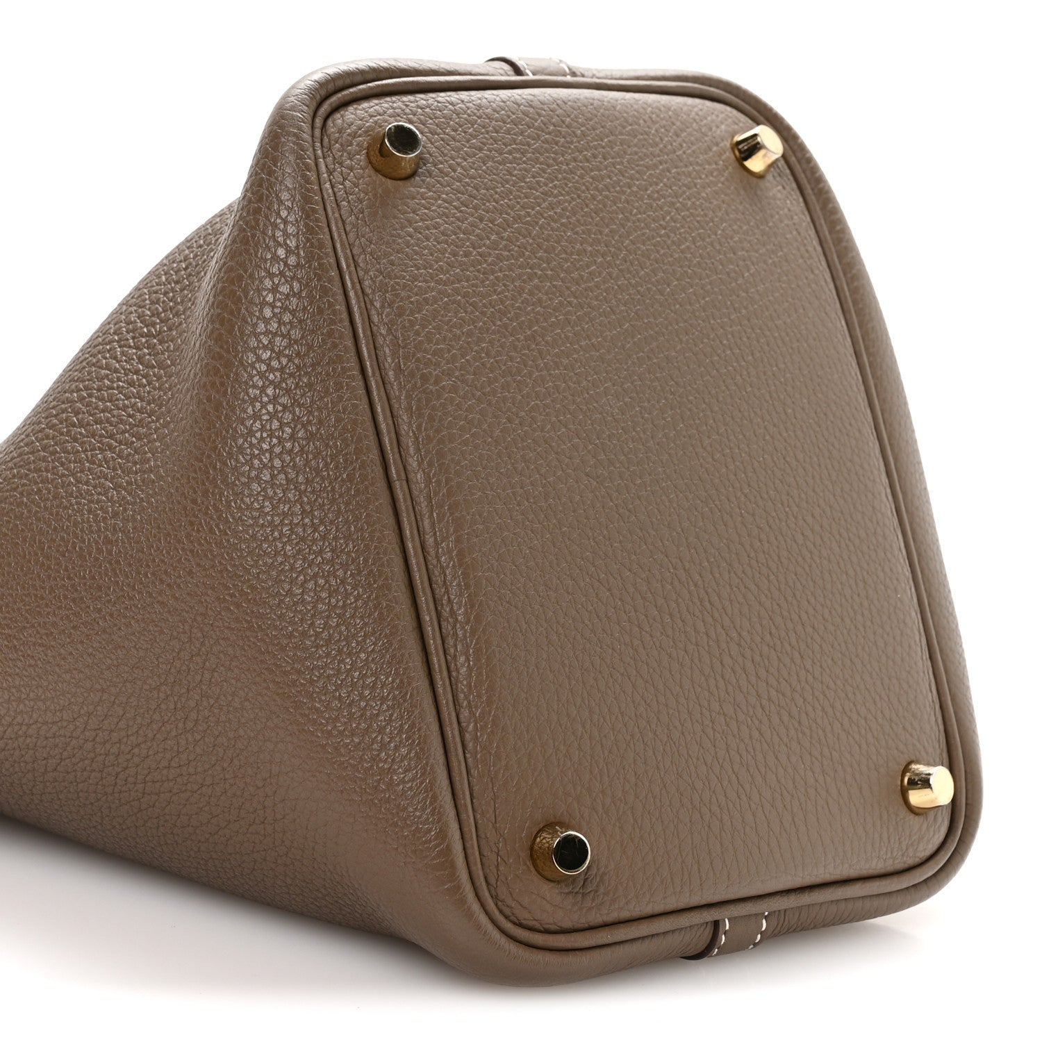 Hermes Taurillon Clemence Picotin Lock 18 PM Etoupe 9 of 10
