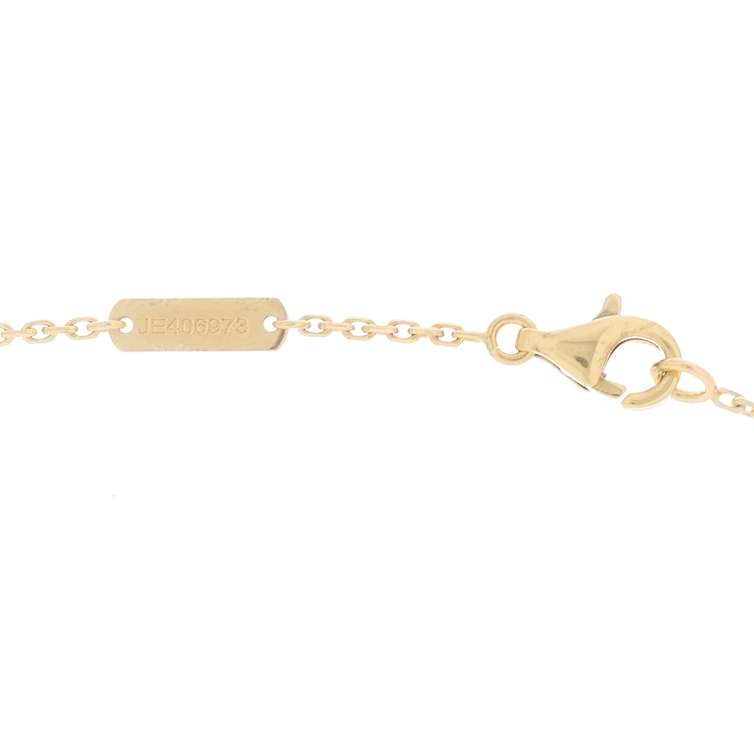 Van Cleef & Arpels 18K Yellow Gold Black Onyx Vintage Alhambra Pendant Necklace 4 of 5