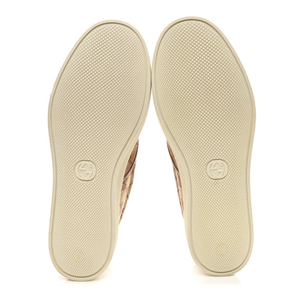 Gucci X MLB GG Monogram NY Yankees Embroidered Mens Slip On Sneakers 8 Beige Ruggine Rust 6 of 10