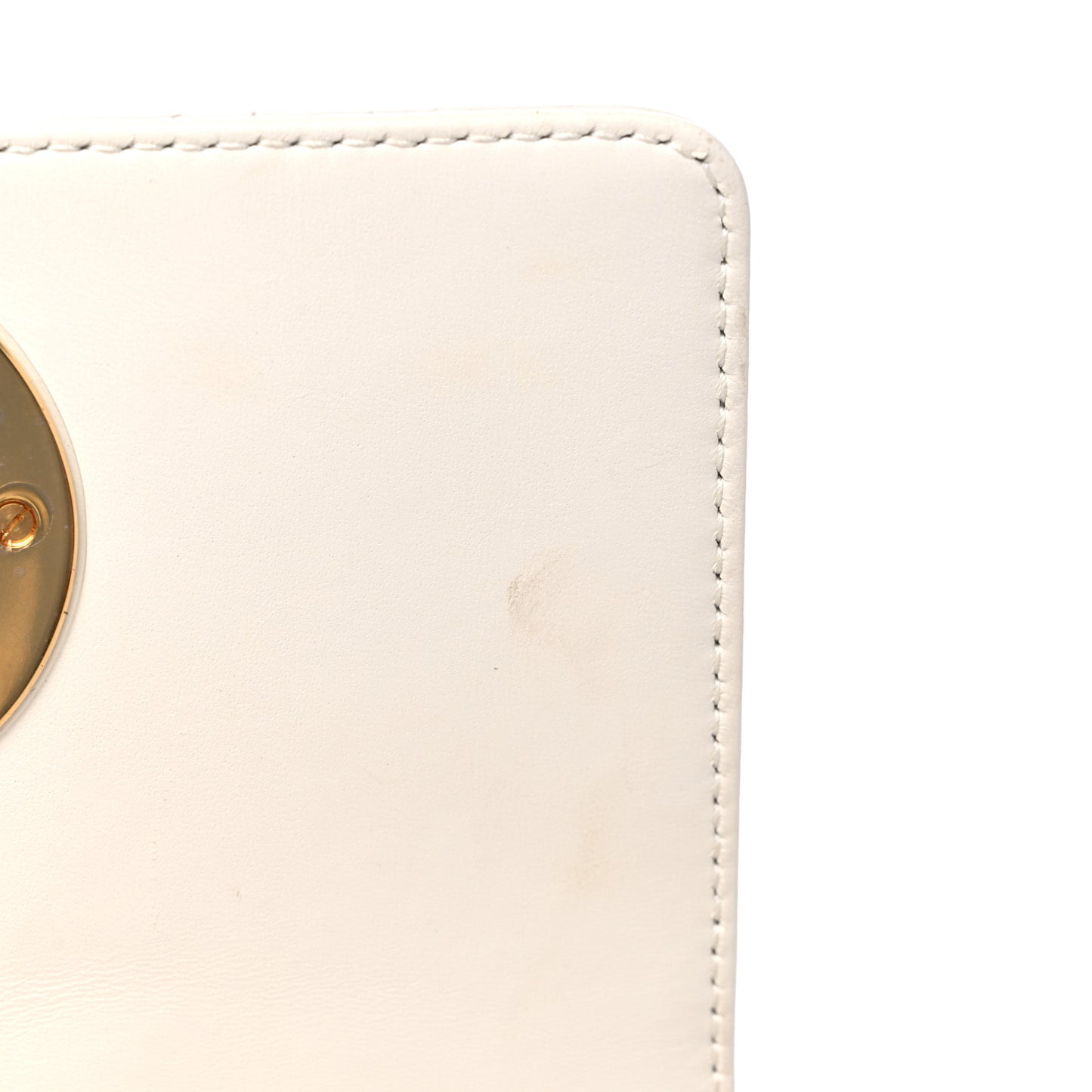 Lambskin Cannage Small Caro Bag Ivory