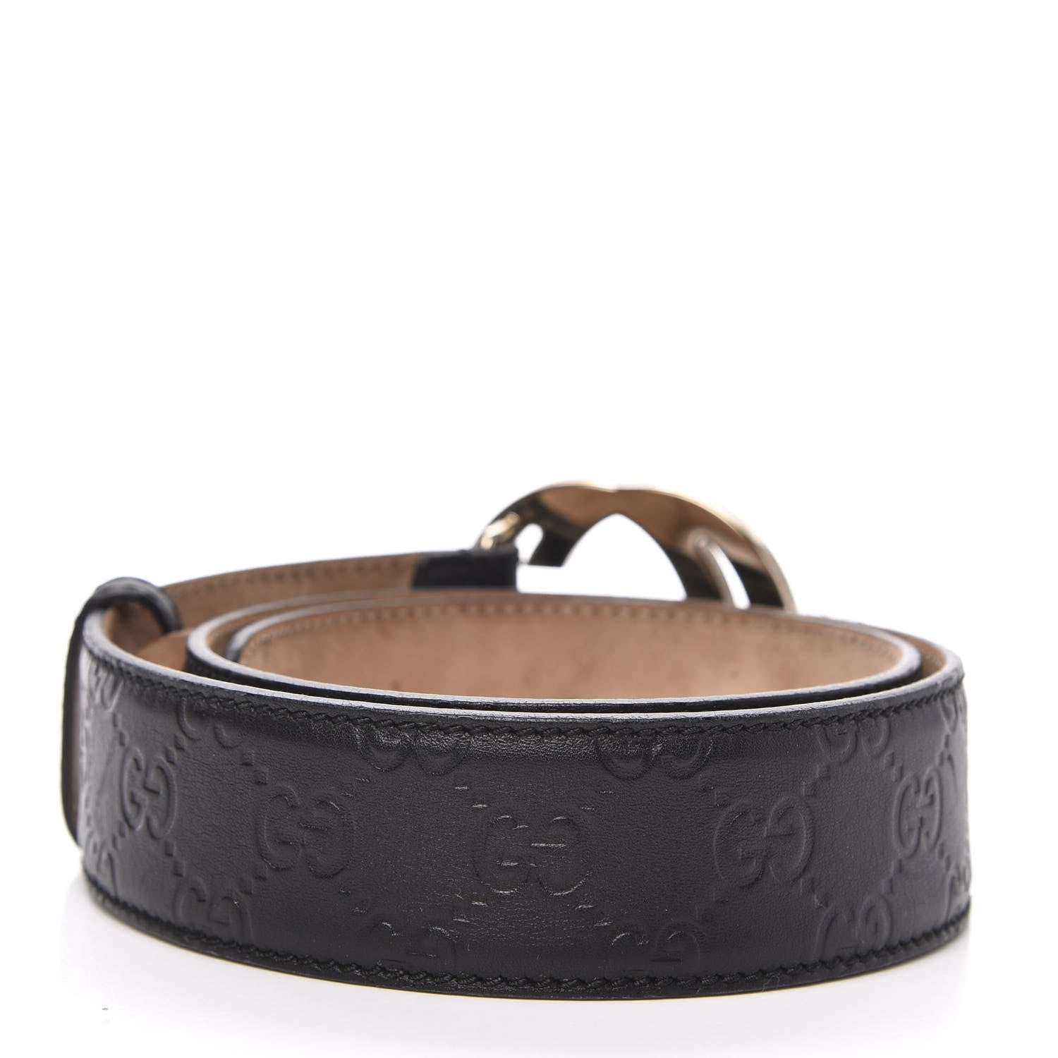 Gucci Guccissima Interlocking G 40mm Belt 80 32 Black 2 of 7