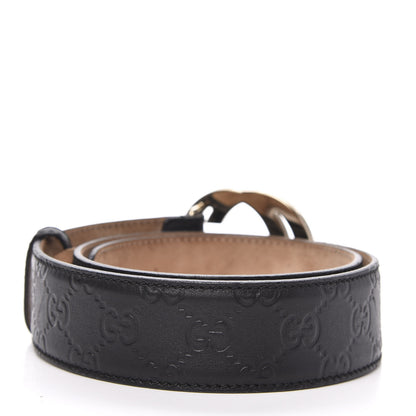 Gucci Guccissima Interlocking G 40mm Belt 80 32 Black 2 of 7