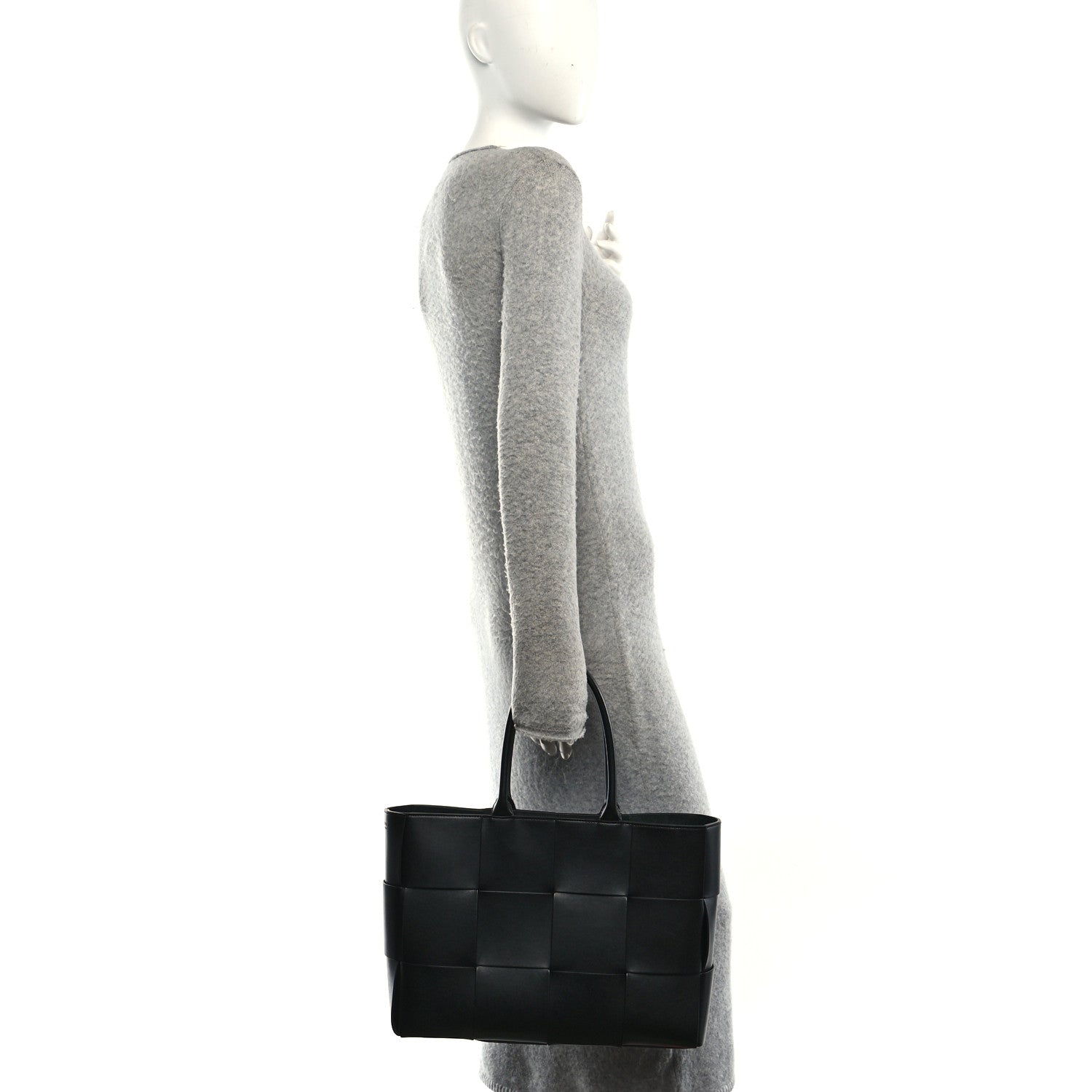 Bottega Veneta Nappa Maxi Intrecciato Large Arco Tote Black 2 of 12