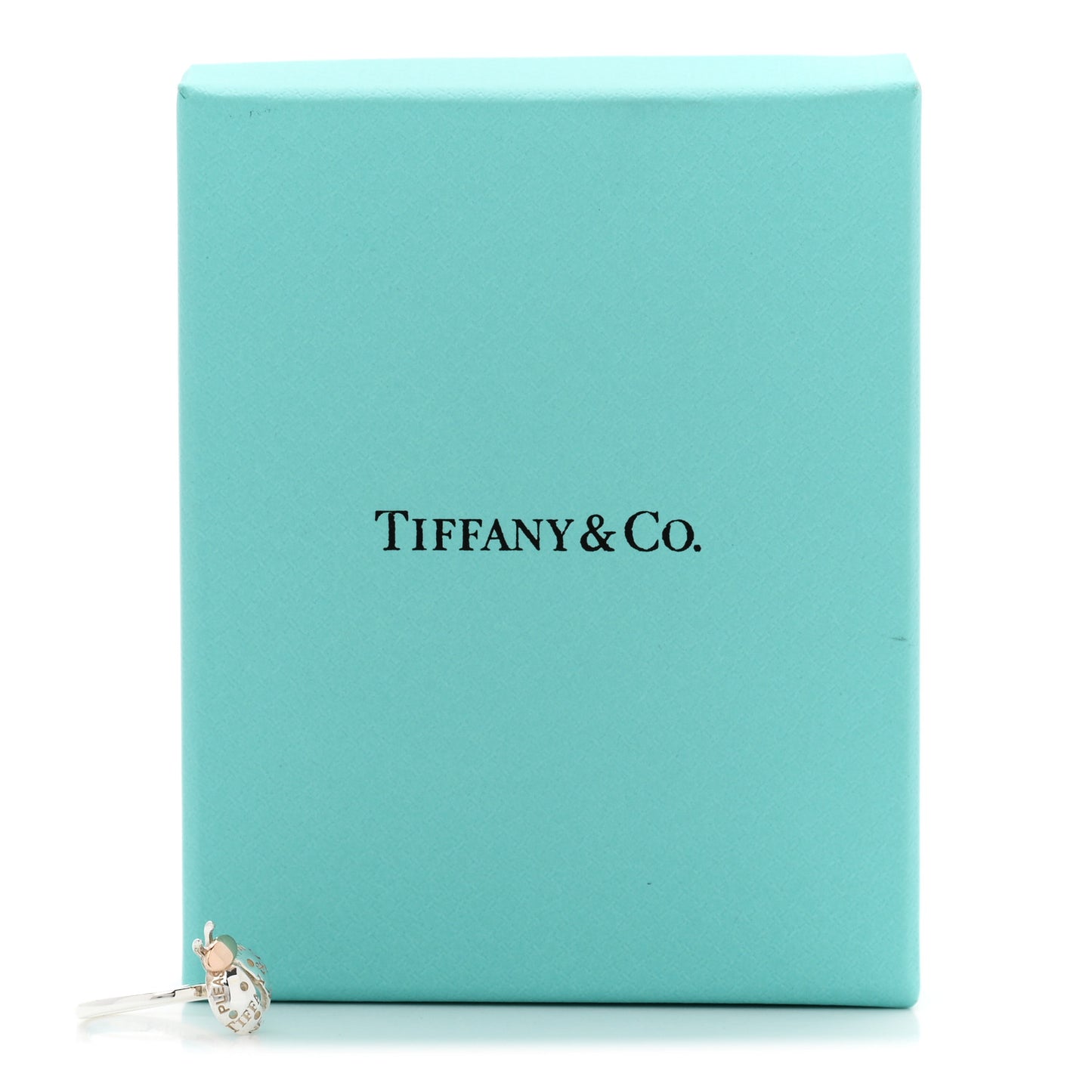 Sterling Silver 18K Rose Gold Return to Tiffany Love Bugs Ladybug Ring 47 4