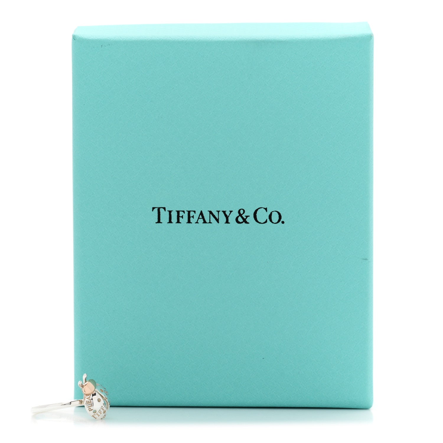 Tiffany Sterling Silver 18K Rose Gold Return to Tiffany Love Bugs Ladybug Ring 47 4 5 of 5