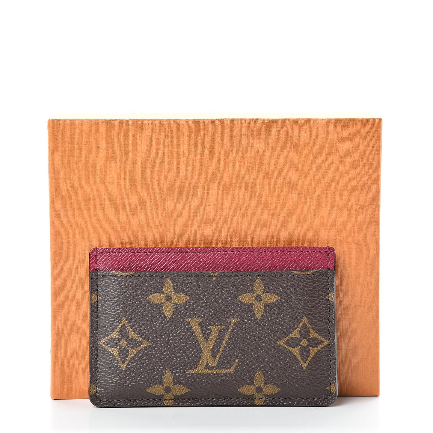 Monogram Card Holder Fuchsia
