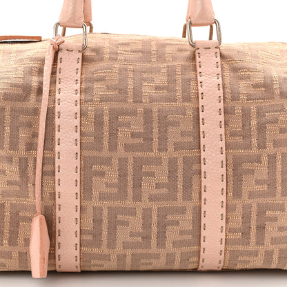 Fendi Zucca Cuoio Romano Selleria Medium Boston Cipria Cipria 8 of 12