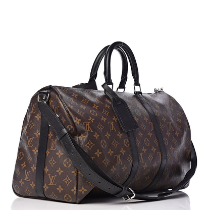 Louis Vuitton Monogram Macassar Keepall Bandouliere 45 3 of 11
