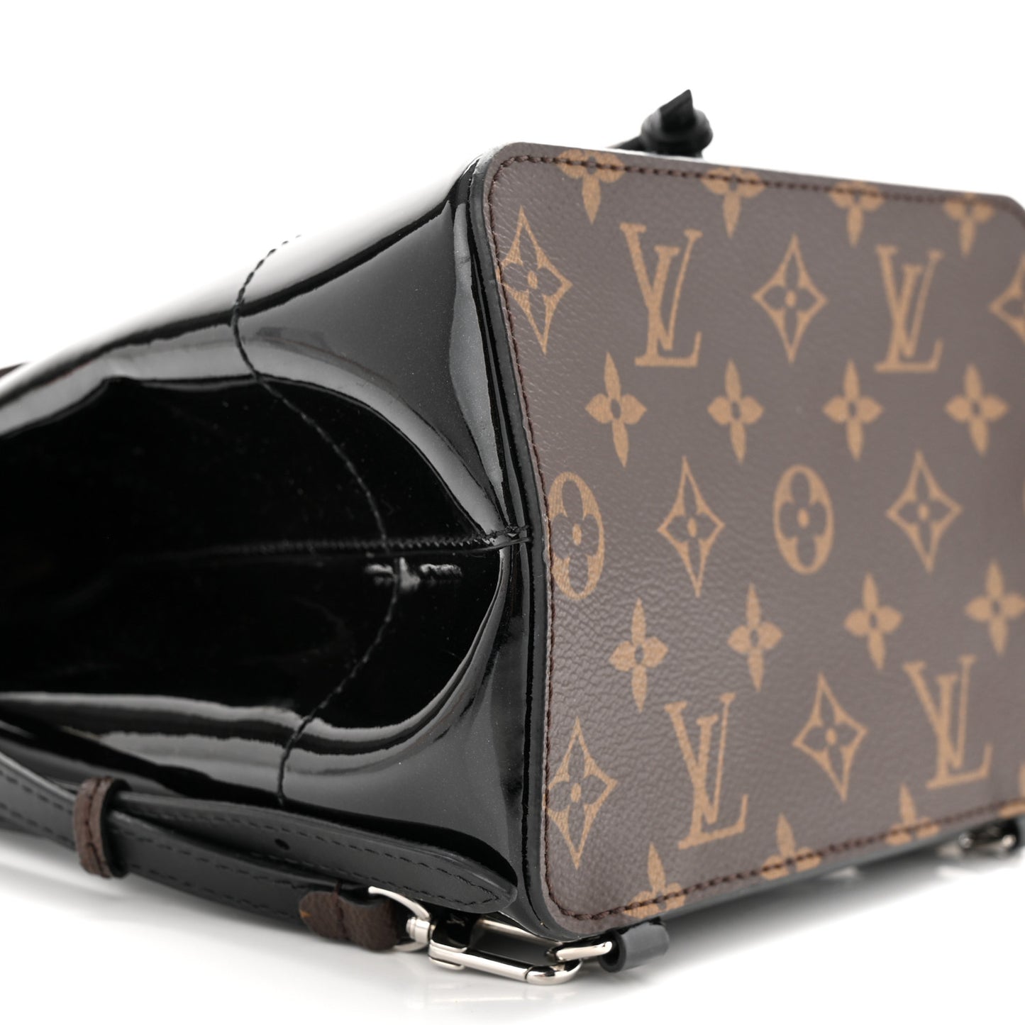 Patent Monogram Hot Springs Backpack Black