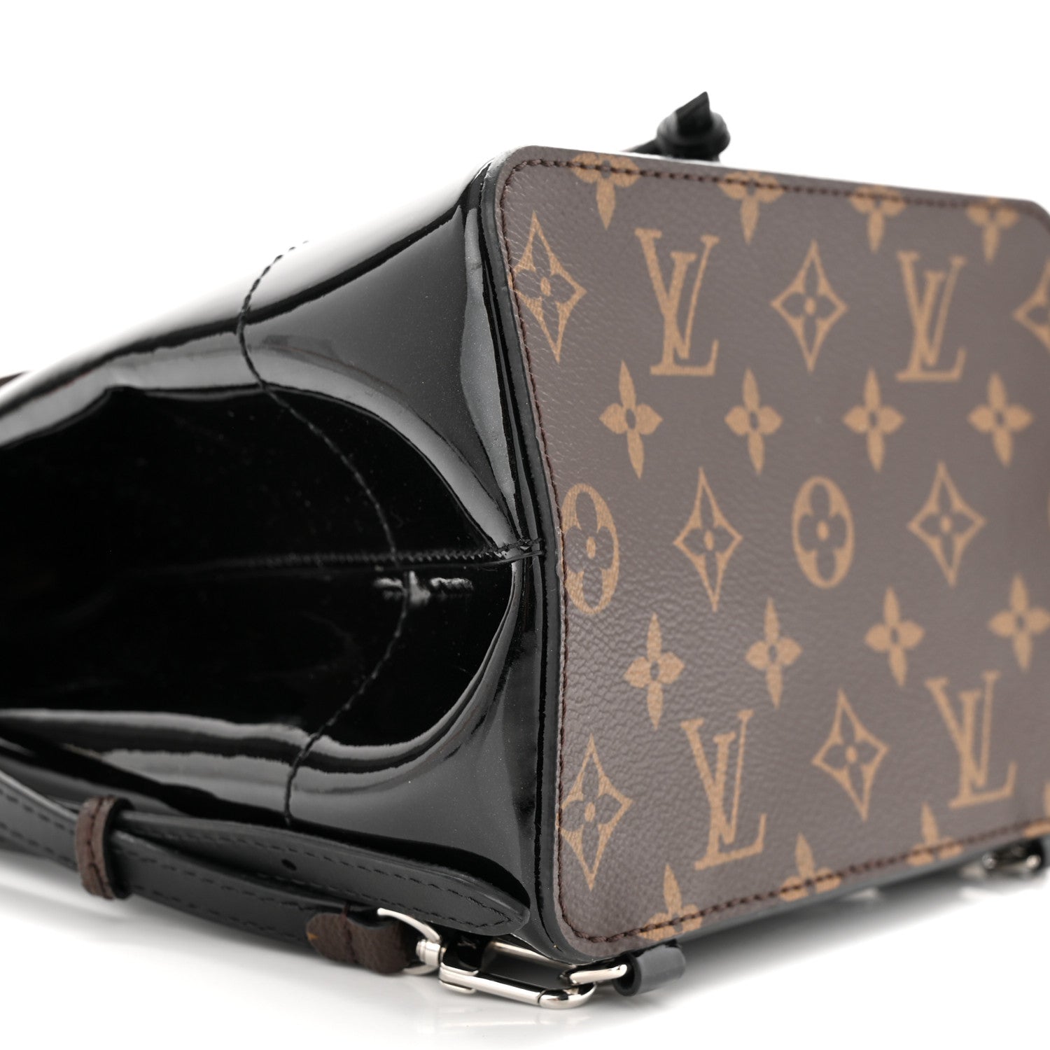 Louis Vuitton Patent Monogram Hot Springs Backpack Black 8 of 9