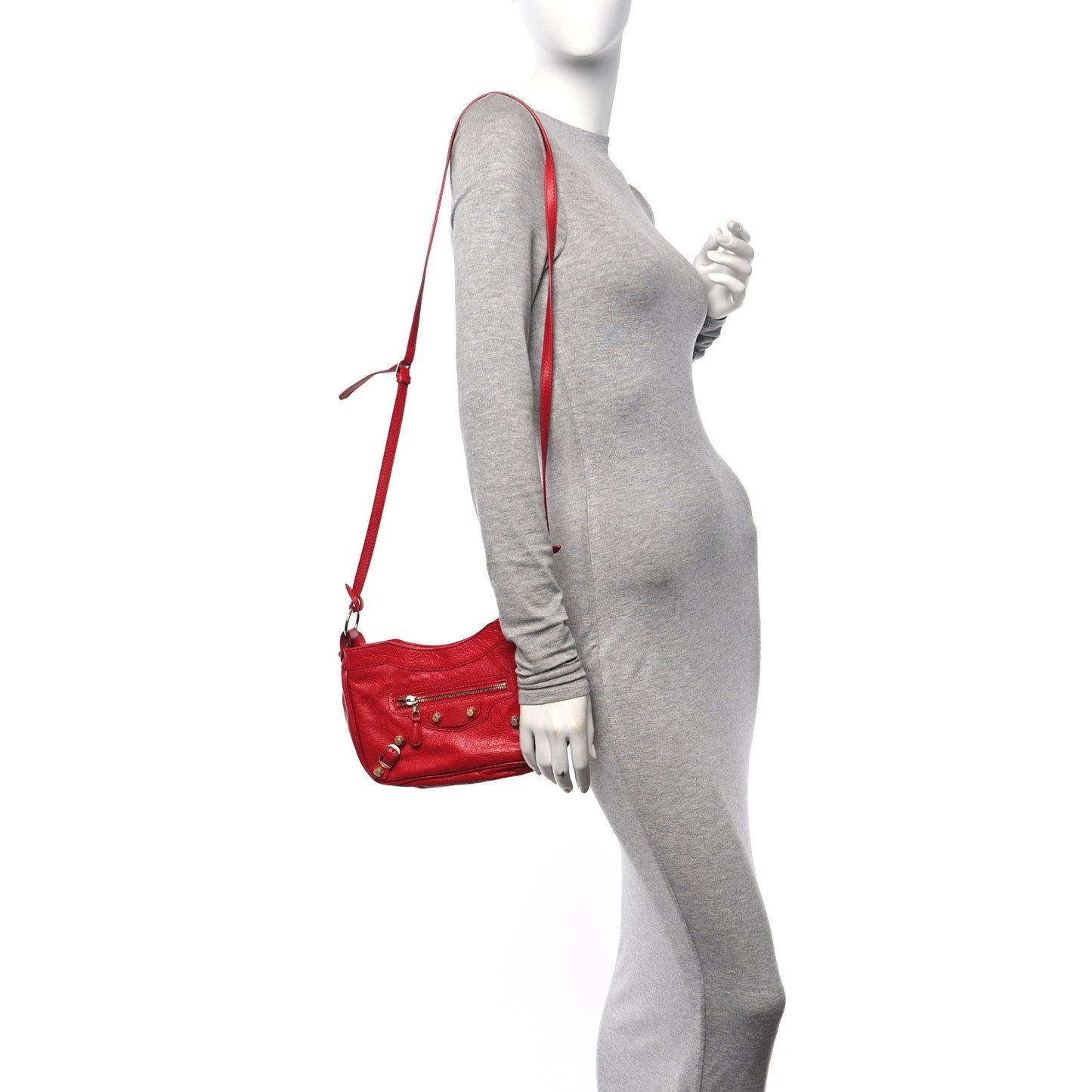 Agneau Giant 12 Gold Hardware Hip Rouge Cardinal