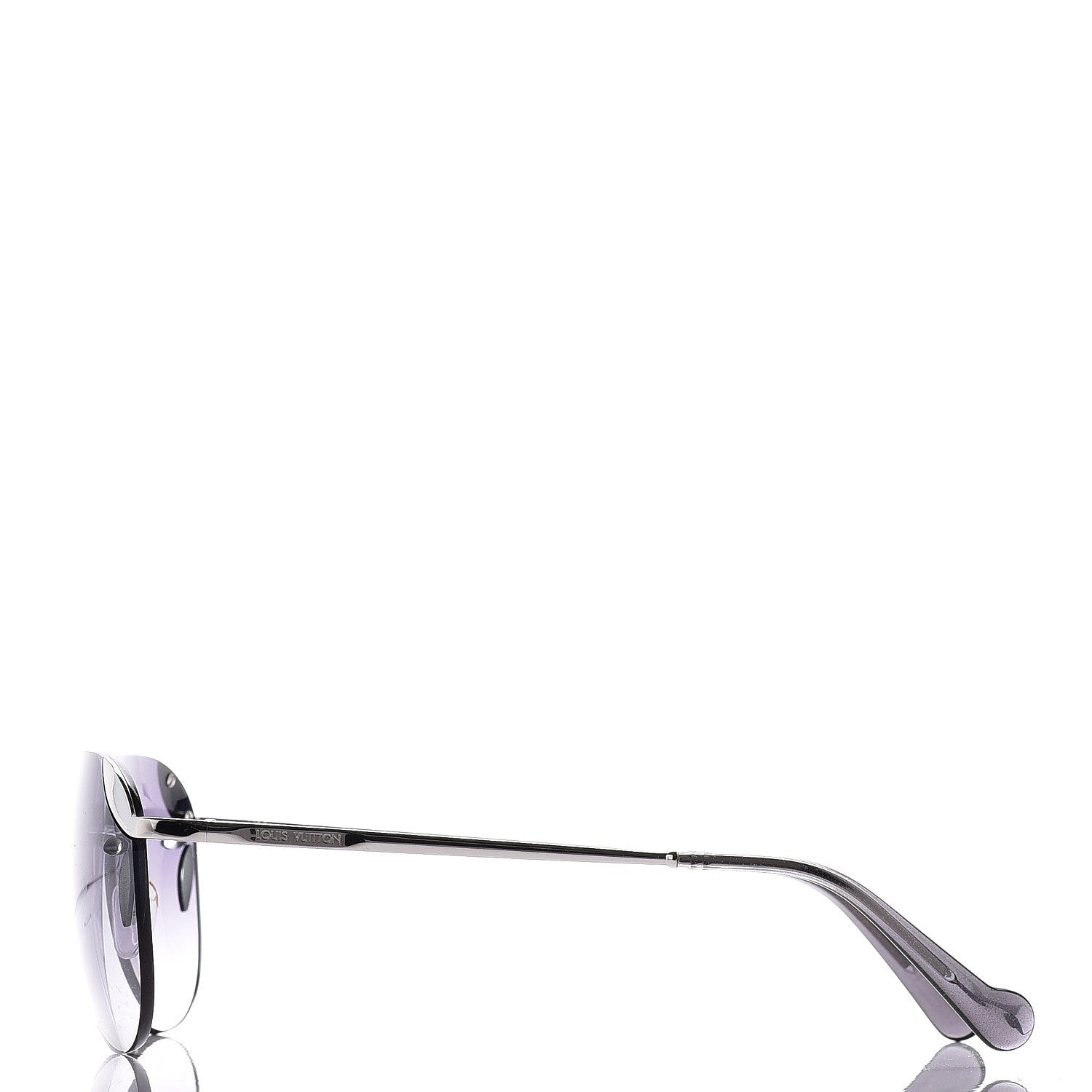 Louis Vuitton Lila Pilot Aviator Sunglasses Z0762U Silver 3 of 6