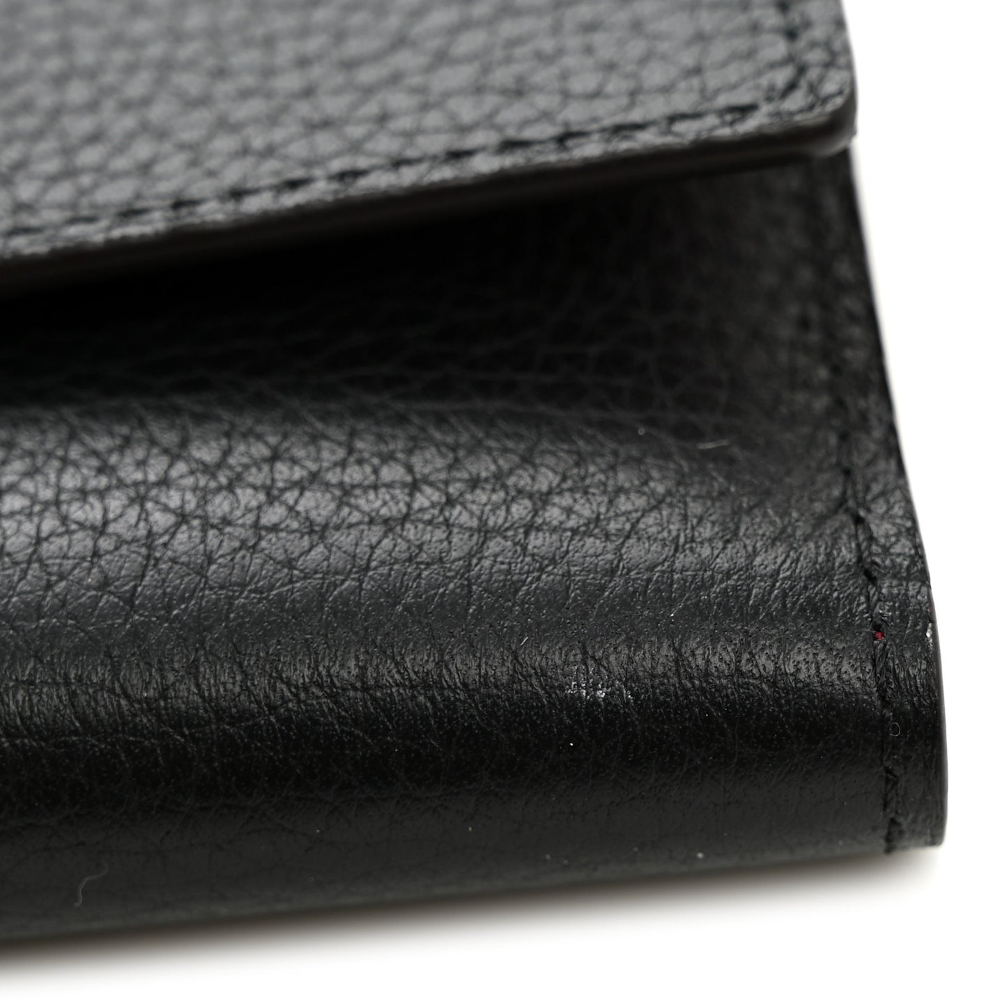 Taurillon Capucines Compact Wallet Black
