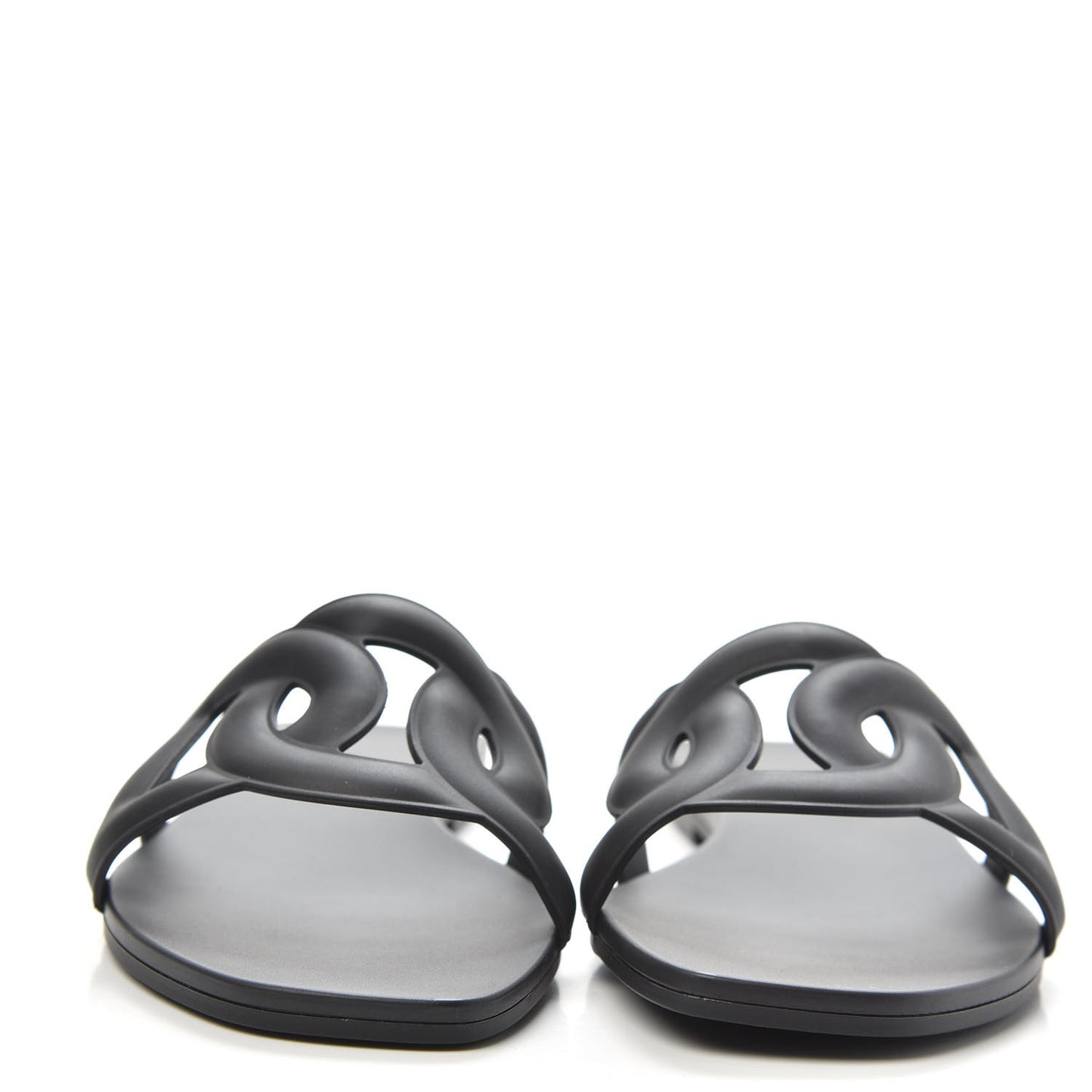 Rubber Aloha Sandals 36 Black