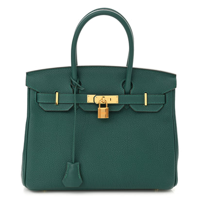 Hermes Togo Birkin 30 Malachite 1 of 11