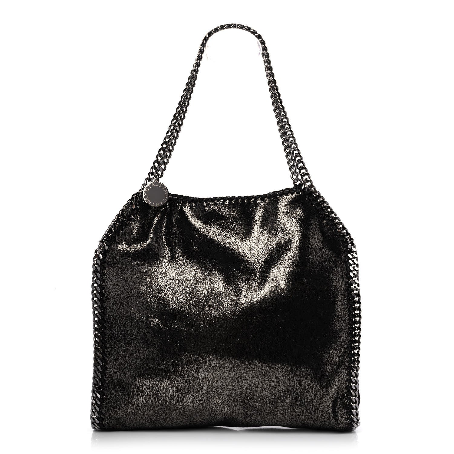 Stella McCartney Metallic Shaggy Deer Small Falabella Tote Black 1 of 9