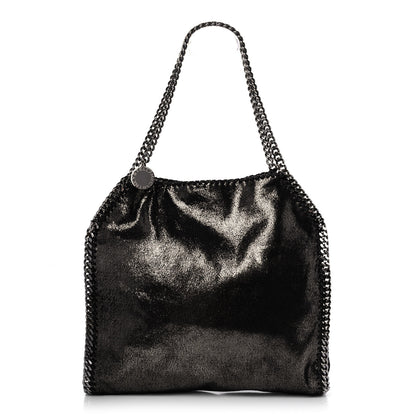 Stella McCartney Metallic Shaggy Deer Small Falabella Tote Black 1 of 9