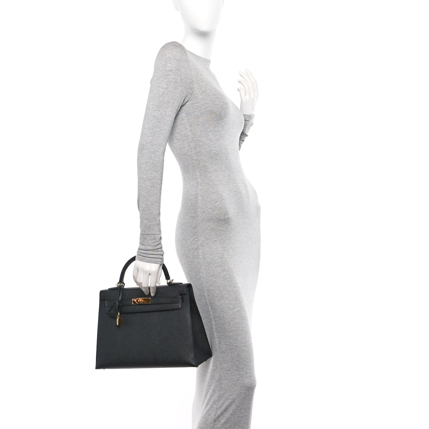 Hermes Epsom Kelly Sellier 32 Black 2 of 10