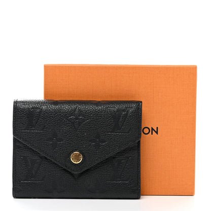 Louis Vuitton Empreinte Victorine Wallet Black 9 of 9