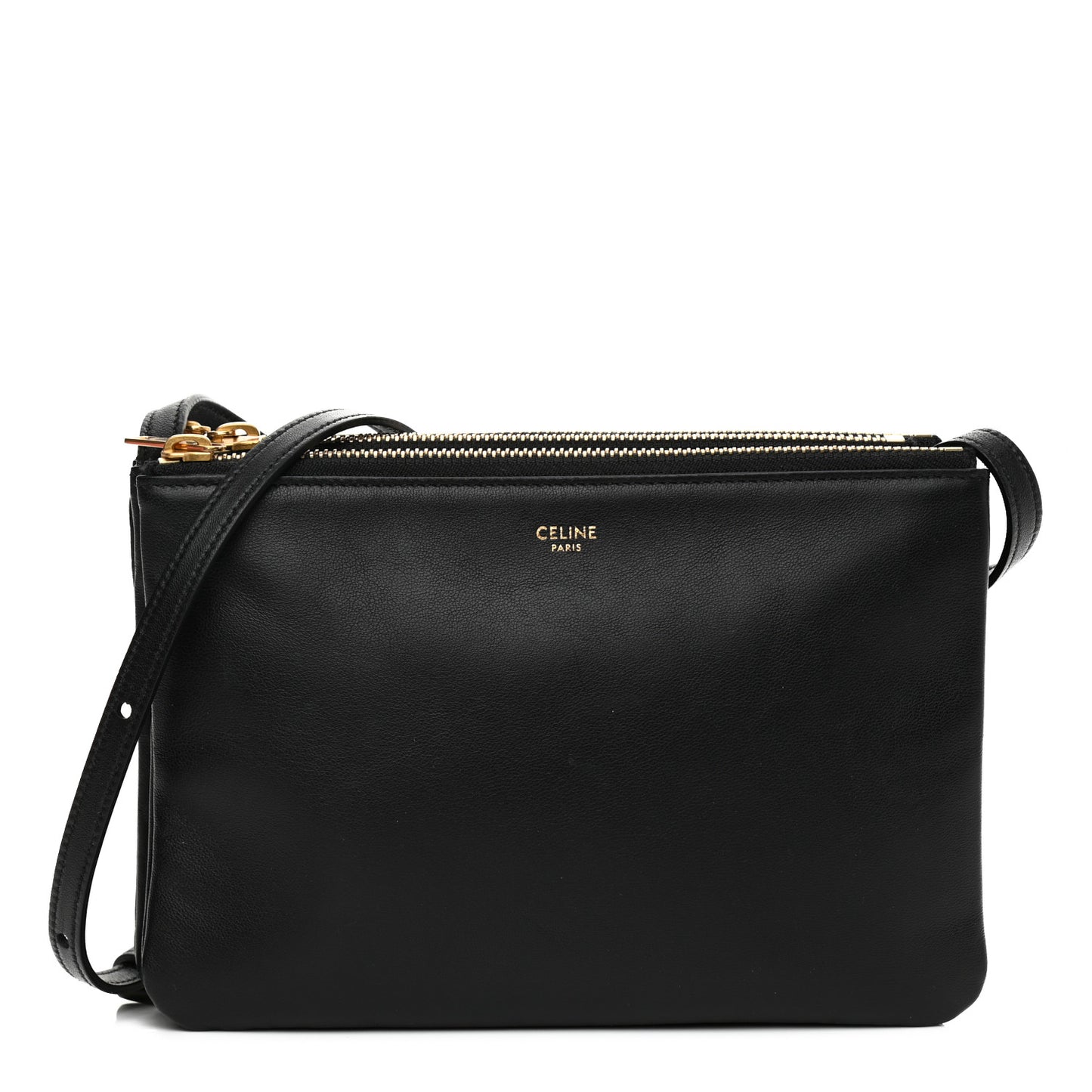Lambskin Small Trio Crossbody Bag Black