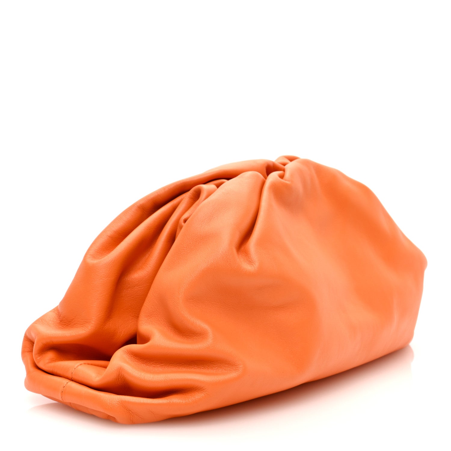 Bottega Veneta Smooth Butter Calf The Pouch Oversized Clutch Burnt Orange 3 of 9