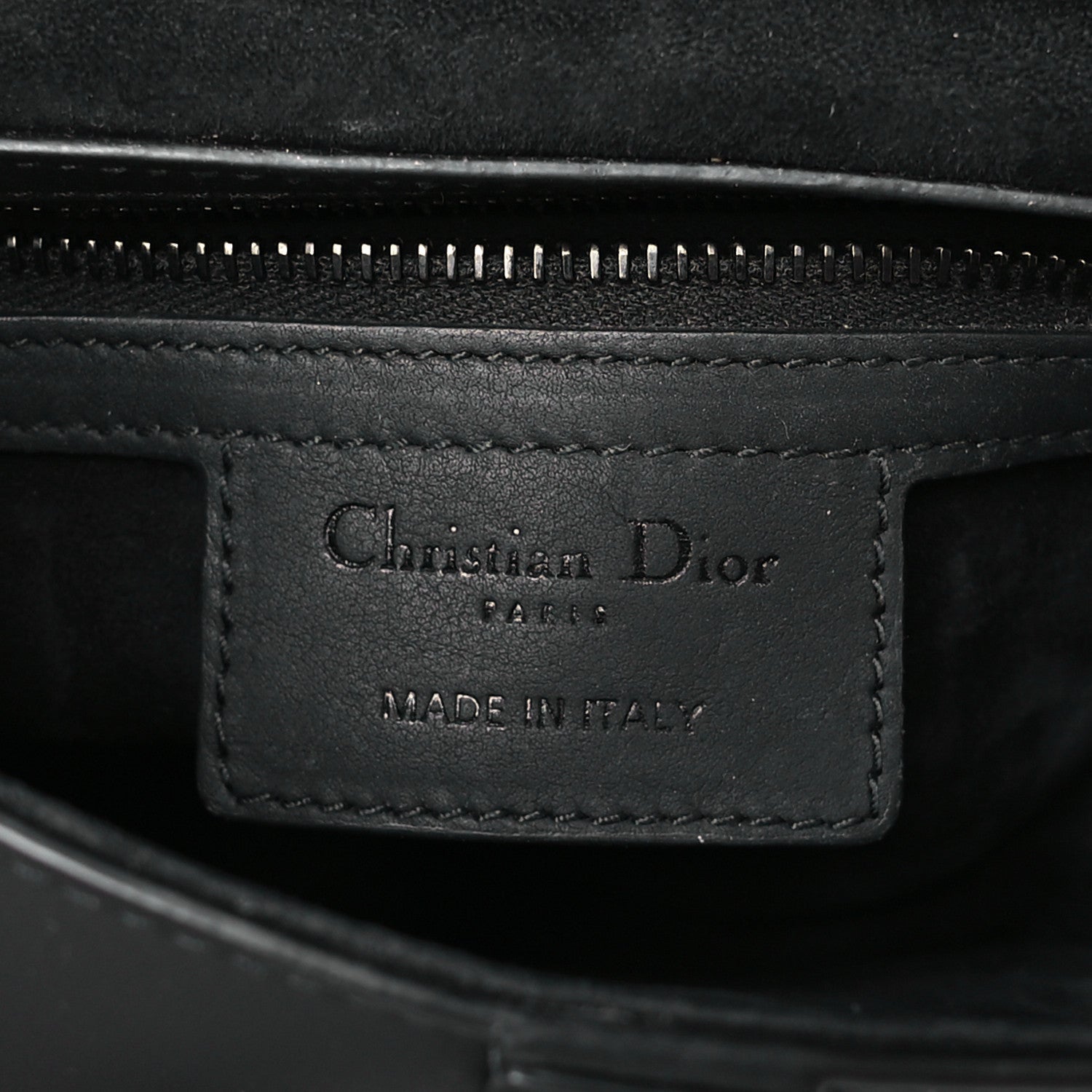 Christian Dior Ultra Matte Calfskin Saddle Bag With Strap Black 6 of 8